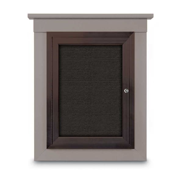 Sliding Glass Enclosed Letterboard, 96"x4